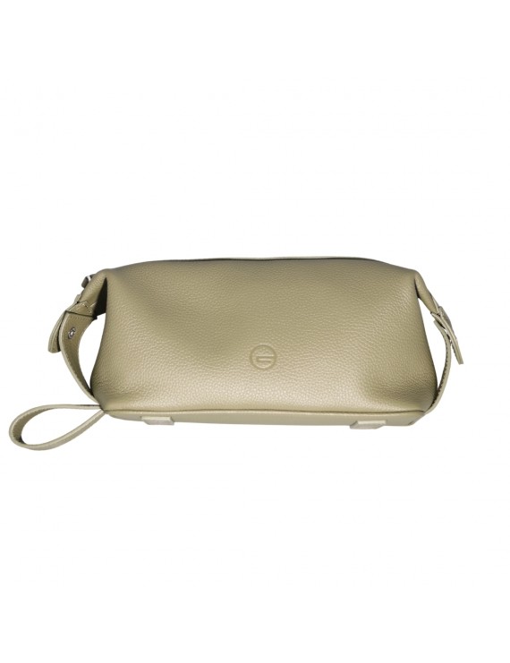 Jose Haki Leather Wash-Bag