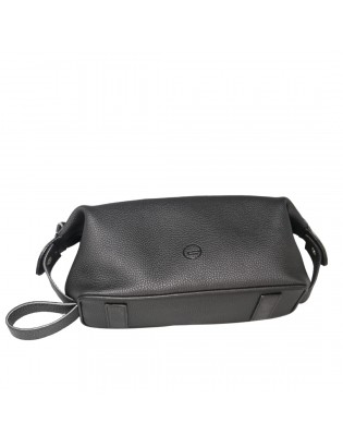 Jose Siyah Leather Wash-Bag